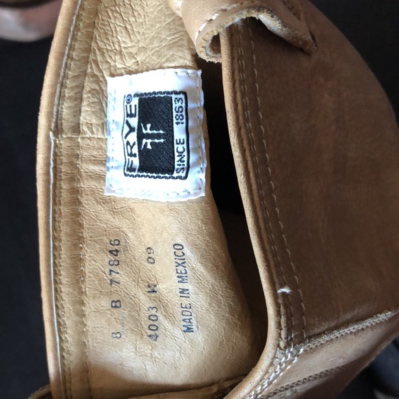 FRYE leather boots- Gently used- Size 8 - Picture 7 of 7